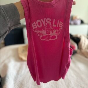 Boys Lie Pink Tank Top